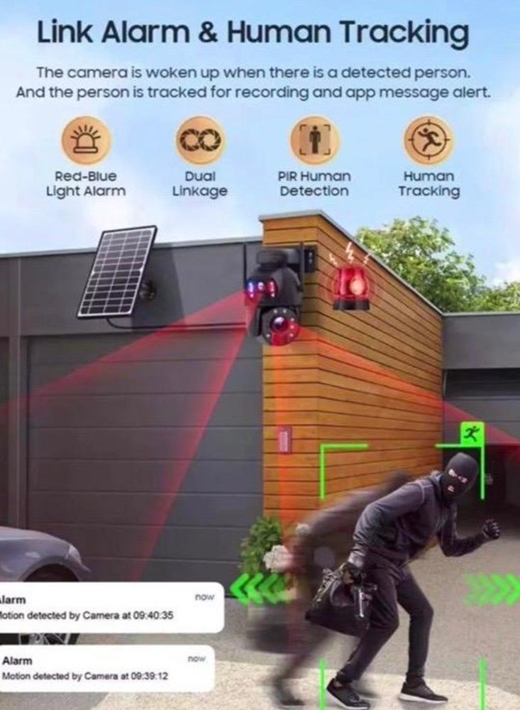 كاميرا بالطاقة الشمسية 5MP صغيرة تعمل بشريحة بيانات - Image 5