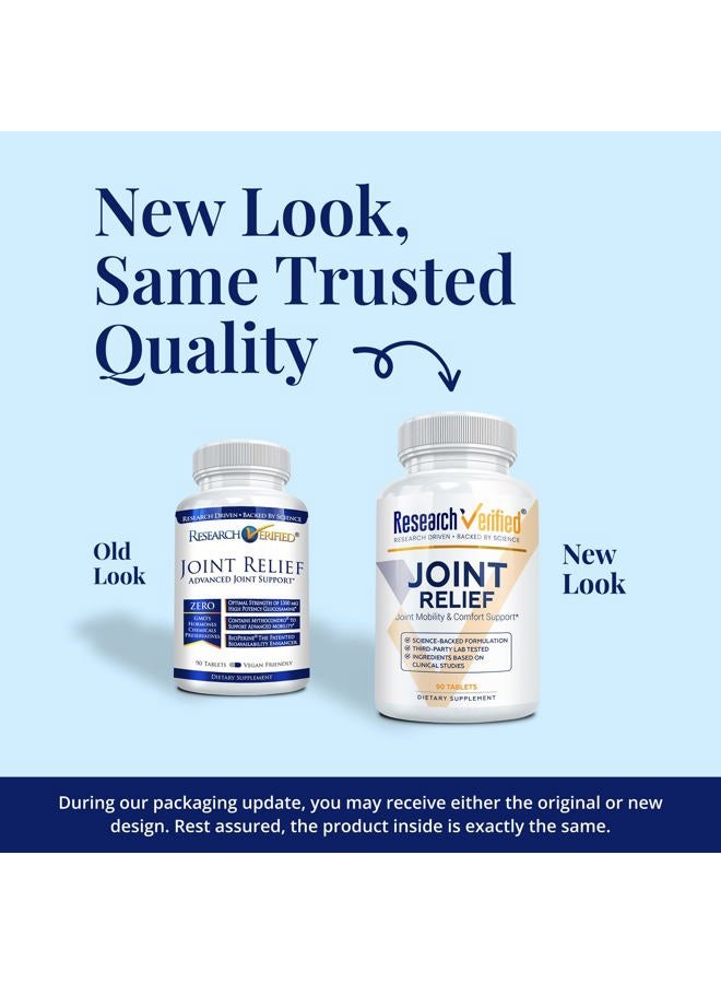 research verified Joint Support - 100% Natural Glucosamine, MSM, Turmeric, Boswellia, BioPerine - Vegan - 90 Capsules -1 Month Supply - Image 2