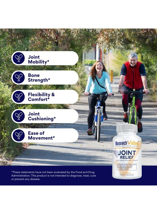 research verified Joint Support - 100% Natural Glucosamine, MSM, Turmeric, Boswellia, BioPerine - Vegan - 90 Capsules -1 Month Supply - Image 4