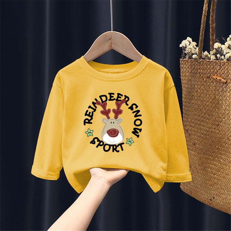 H2203# Men'S And Women'S Children'S Bottoming Cotton Printed Cartoon T-Shirt Cute Casual Fashion T-Shirt Tide - Image 5