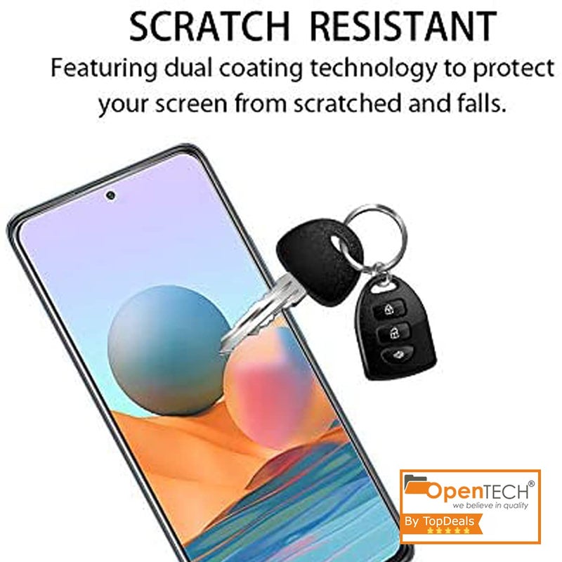 OpenTech ® Military-Grade Tempered Glass Screen Protector for Redmi Note 9 Pro / Note 9 Pro Max / Note 10 Pro / Note 10 Pro Max / K40 / K40 Pro / K40 Pro Plus / 11x / 11x Pro / POCO F3 with Edge to Edge Coverage and Easy Installation kit - Image 5