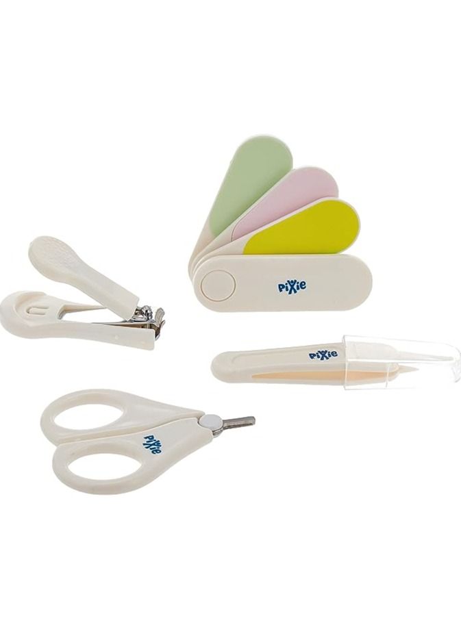 Pixie Baby Nail Cutter Set + & Scissors, Pink, Pack of 2 - Image 2