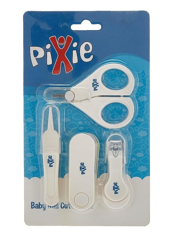 Pixie Baby Nail Cutter Set + & Scissors, Pink, Pack of 2 - Image 4
