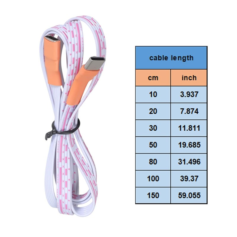 Flat USB C Male to Female Extension Cable for Gaming Consoles Smartphones Tablets and Electronic Devices Extension Cable Type C Male to Female Cord - Image 3