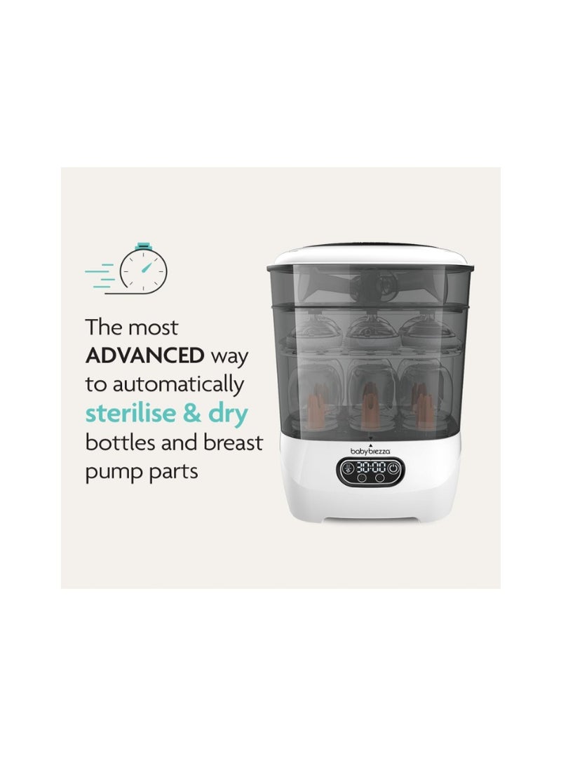 Baby Brezza Bottle Sterilizer and Dryer Advanced – 33% Faster - Largest Capacity Steam Sanitizer - Universal Sterilization Machine for Bottles + Pump Parts - HEPA Filter - Esterilizador de Biberones - Image 4