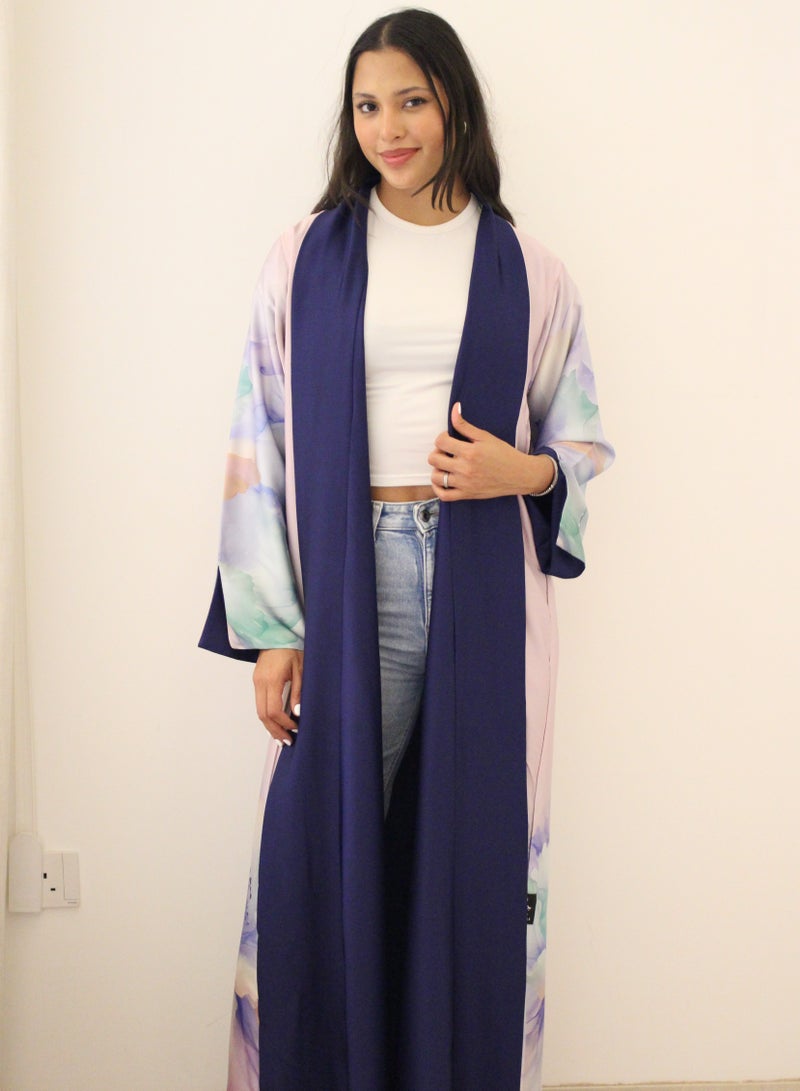 JAMEELA Womens Reversible Abaya in Armani Silk - Image 1