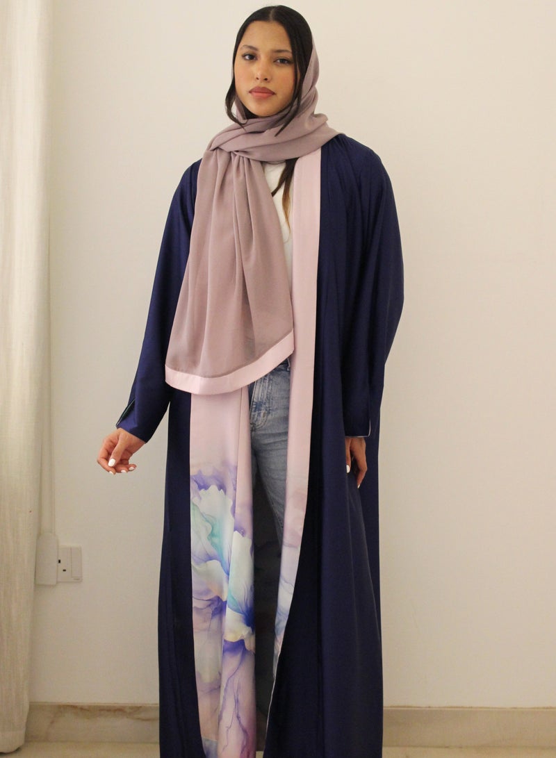 JAMEELA Womens Reversible Abaya in Armani Silk - Image 2