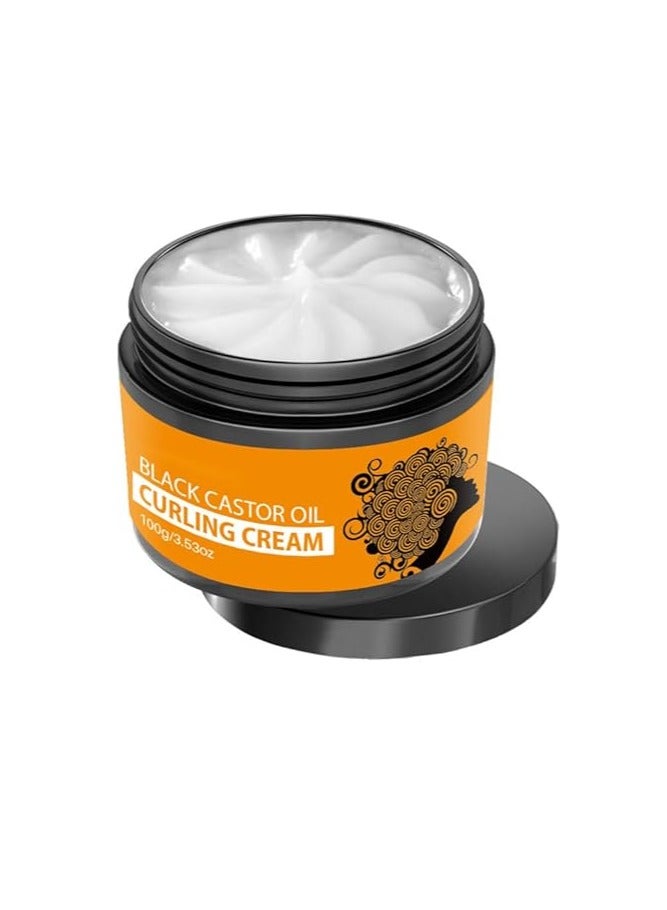 Curl Cure Curl Defining Cream for Curly Hair, Curl Enhancer & Frizz Control, Lightweight Leave-In Styling Cream for Bounce & Softness, No Sulfates or Silicones, 3.53oz, Suitable for All Curl Types - Image 1