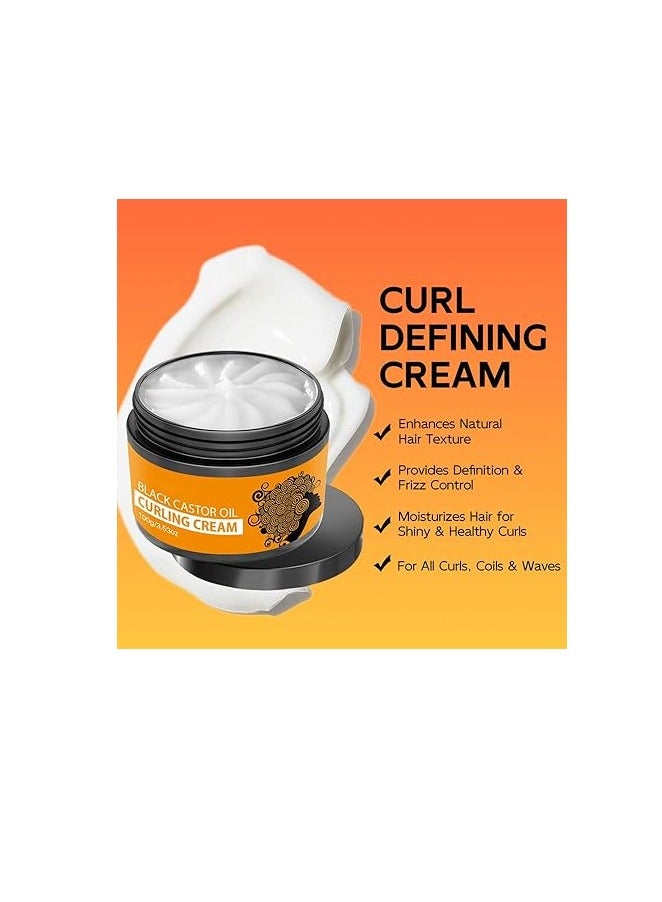 Curl Cure Curl Defining Cream for Curly Hair, Curl Enhancer & Frizz Control, Lightweight Leave-In Styling Cream for Bounce & Softness, No Sulfates or Silicones, 3.53oz, Suitable for All Curl Types - Image 2