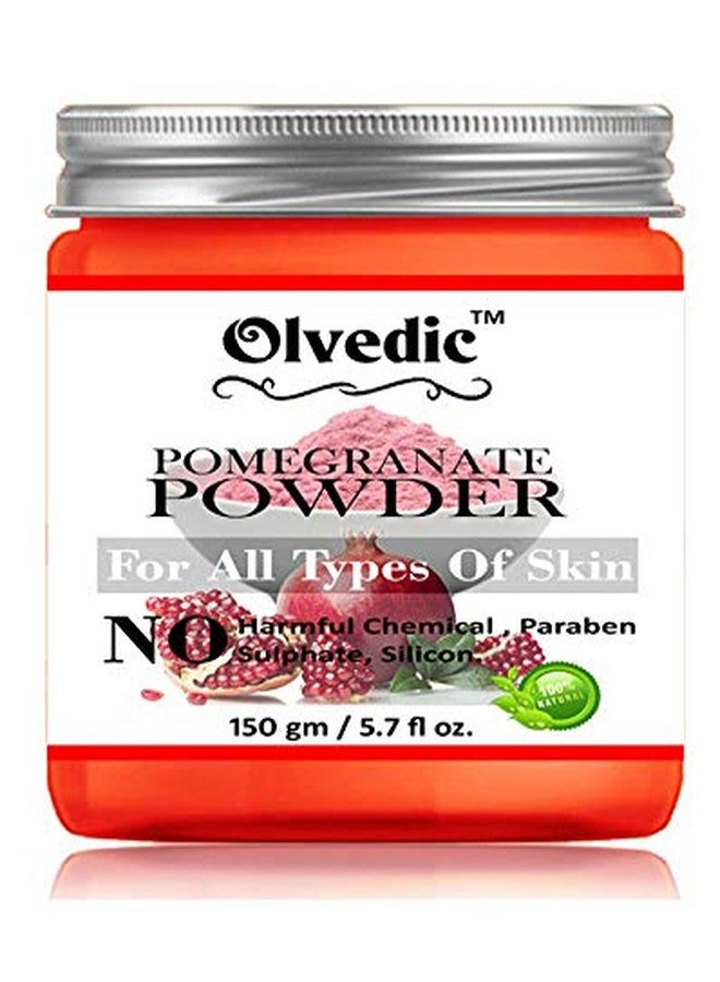 Olvedic 100% Pure Organic Pomegranate Powder For skin care-(150 gm) - Image 1