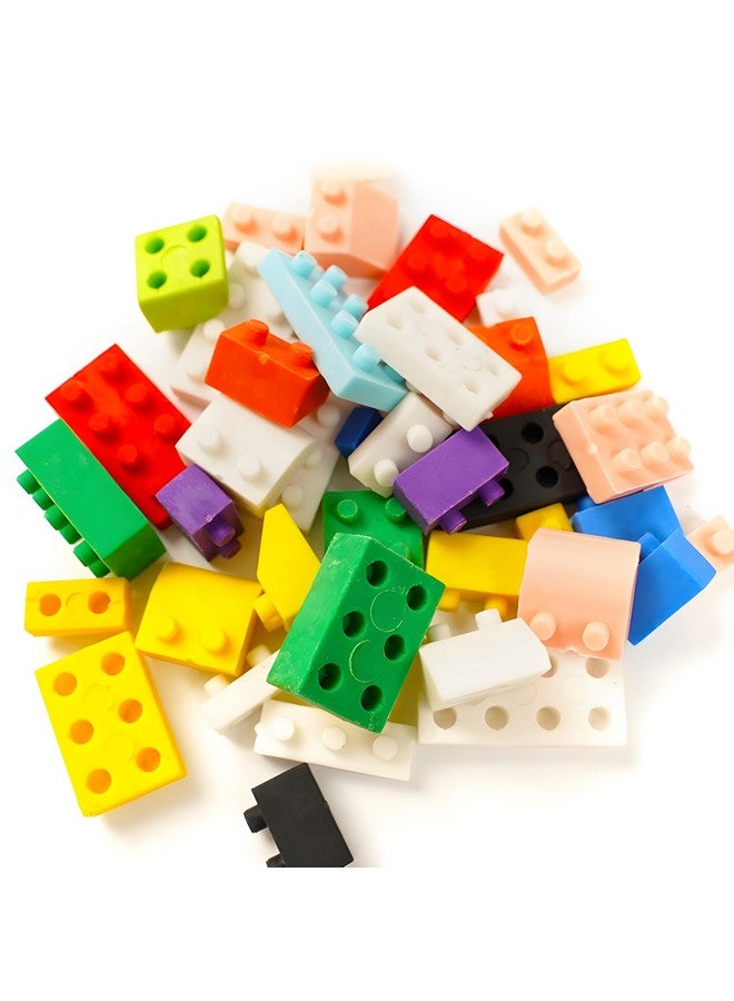 Radiance™ Fancy 3D Mini Building Block Eraser for Kids| Pencil Eraser for Boys Girls| Best for Birthday Return Gift (Assorted Design & Color, Pack of 1) - Image 1