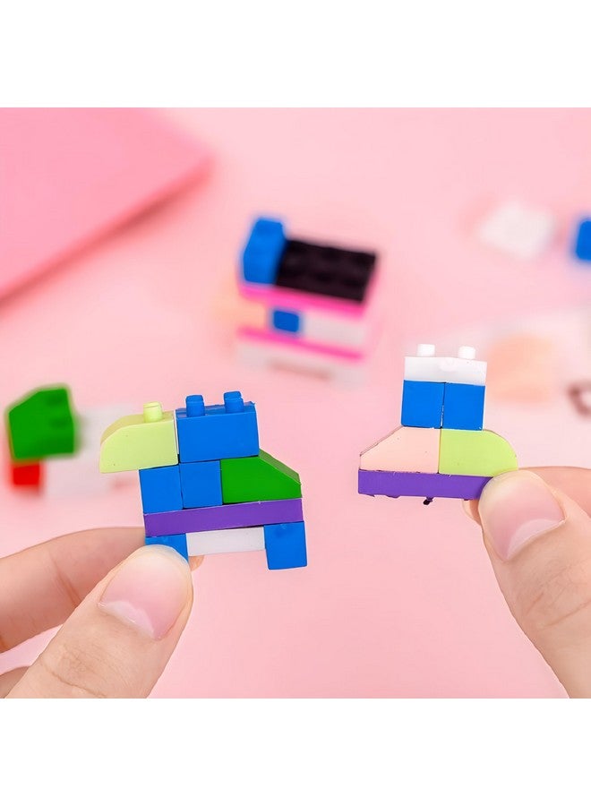 Radiance™ Fancy 3D Mini Building Block Eraser for Kids| Pencil Eraser for Boys Girls| Best for Birthday Return Gift (Assorted Design & Color, Pack of 1) - Image 4