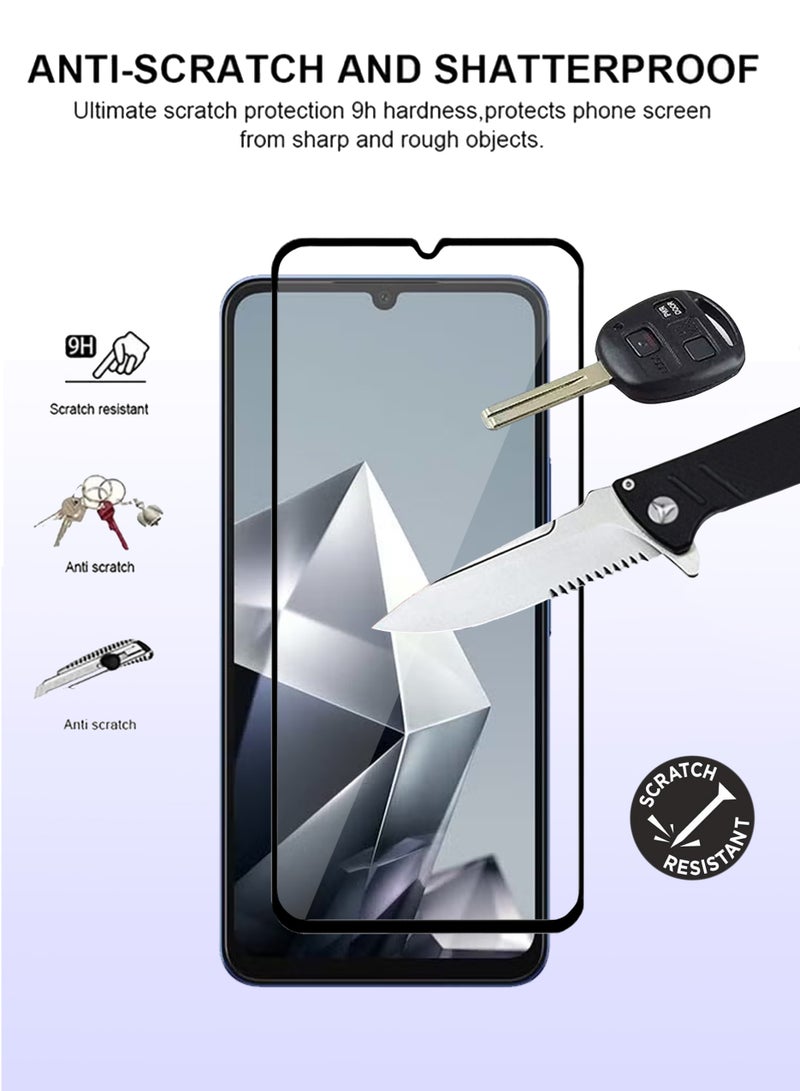 واقي شاشة Infinix Hot 60i 5G - زجاج مقوى فاخر يغطي الشاشة بالكامل، شفافية عالية، لمسة ناعمة، مقاوم للانفجار، حواف منحنية سلسة، سهل التركيب - Image 2