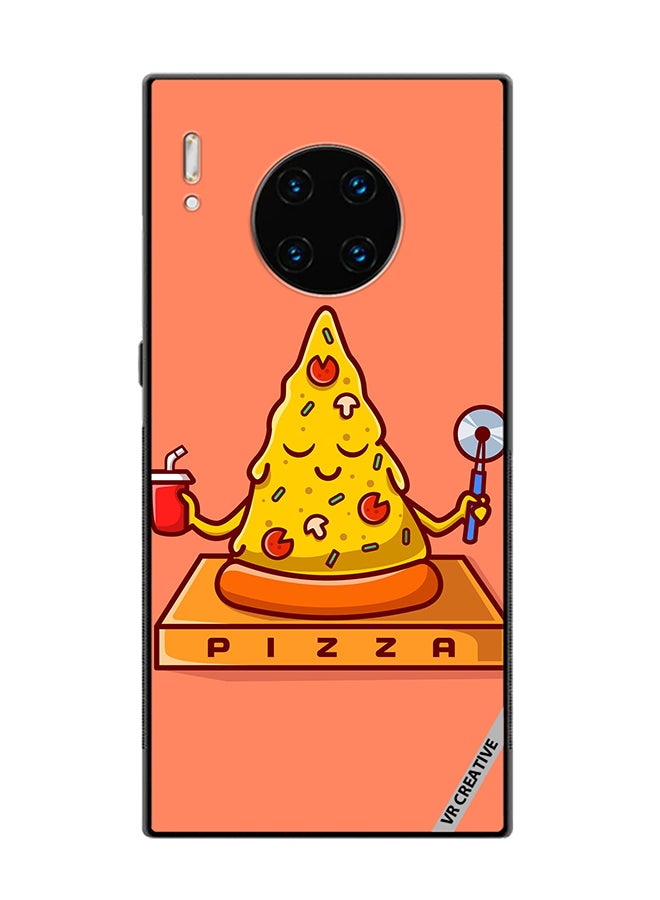 VR CREATIVE Protective Case Cover For Huawei Mate 30 Pro Cute Pizza Yoga Design Multicolour - Image 1