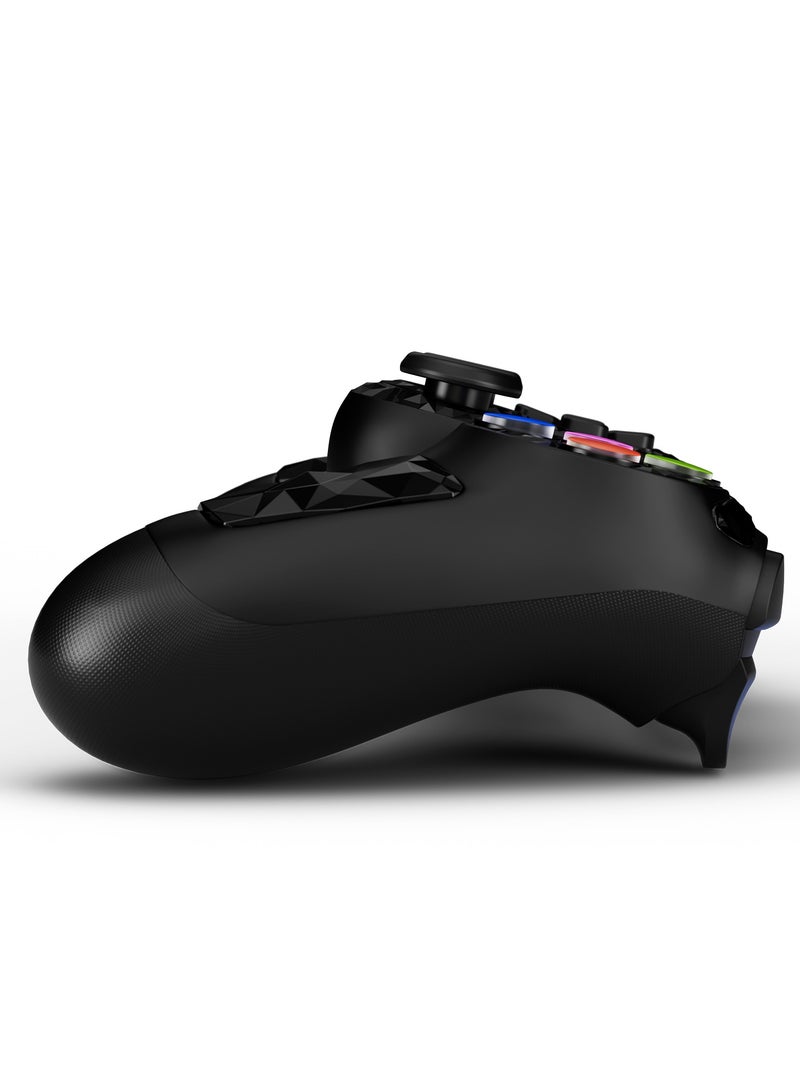 Controller for PS4, Wireless Controller Compatible with PS4/PS3/Android/PC/iOS, PS4 Joystick with Touch Panel, Six Axis Gyroscope, Black  - Image 5
