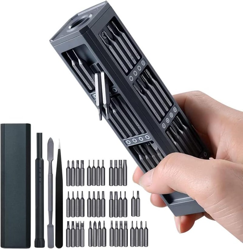 Whitecloud TRANSFORMING HOMES Whitecloud TRANSFORMING HOMES 46 in 1 Magnetic Screwdriver Tool Kit Set with S2 Bits Extension Rod for Camera Laptop Phone Maintenance MS687 1  - Image 1