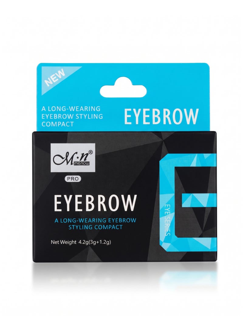 Mn MENOW Menow Pro Long-Wearing Eyebrow powder Styling Compact Kit 4.2g, 02 Brown - Image 3