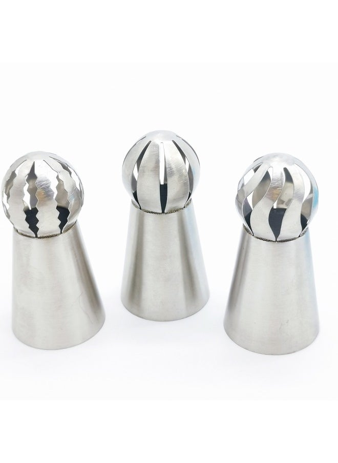 Generic Manufacturer's 3-piece Integrated Torch Pastry Nozzle Spherical Pastry Nozzle Russian Pastry Nozzle Installation-Color:2 Minimum Price-Specifications:B- Shaped Torch Single  - Image 3