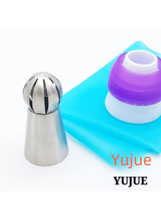 Generic Manufacturer's 3-piece Integrated Torch Pastry Nozzle Spherical Pastry Nozzle Russian Pastry Nozzle Installation-Color:2 Minimum Price-Specifications:B- Shaped Torch Single  - Image 5