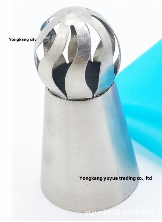 Generic Manufacturer's 3-piece Integrated Torch Pastry Nozzle Spherical Pastry Nozzle Russian Pastry Nozzle Installation-Color:2 Minimum Price-Specifications:B- Shaped Torch Single  - Image 1