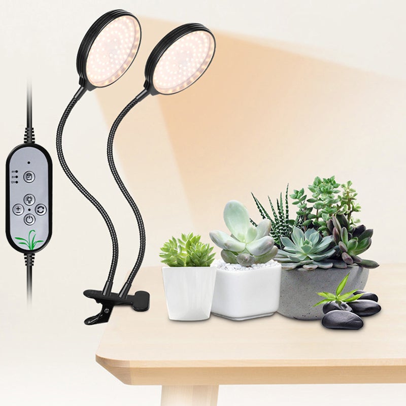 مصباح نمو النباتات LED بقوة 30 واط باللون الأسود: رقائق LED 2835، رقبة مرنة 360 درجة - مصباح نمو النباتات بأطيف كامل بالتحكم في التوقيت والوهن للنباتات المنزلية في الدفيئة والنباتات الصغيرة المحمولة (السكولنت) - Image 5