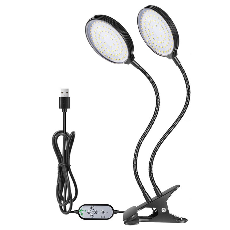 مصباح نمو النباتات LED بقوة 30 واط باللون الأسود: رقائق LED 2835، رقبة مرنة 360 درجة - مصباح نمو النباتات بأطيف كامل بالتحكم في التوقيت والوهن للنباتات المنزلية في الدفيئة والنباتات الصغيرة المحمولة (السكولنت) - Image 1