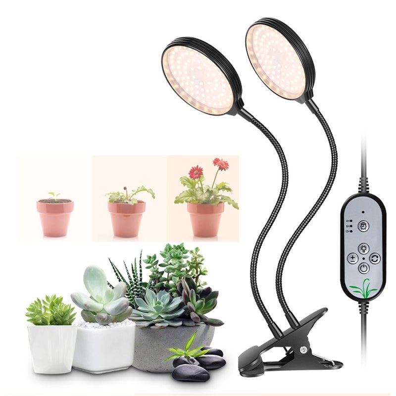 مصباح نمو النباتات LED بقوة 30 واط باللون الأسود: رقائق LED 2835، رقبة مرنة 360 درجة - مصباح نمو النباتات بأطيف كامل بالتحكم في التوقيت والوهن للنباتات المنزلية في الدفيئة والنباتات الصغيرة المحمولة (السكولنت) - Image 2