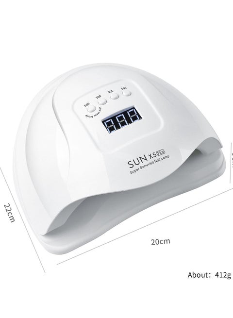 Sunx5 plus آلة علاج ضوء الأظافر 120 طاقة سريعة التجفيف طلاء الأظافر الغراء مصباح الخبز الحث مقاومة مفرطة الضغط العالي مصباح الأظافر