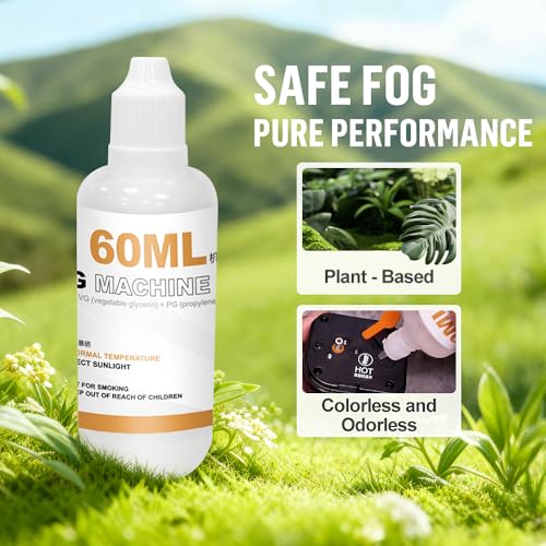 LENSGO Fog Machine Fluid for LENSGO Smoke Machine (60ml*2) - Image 2