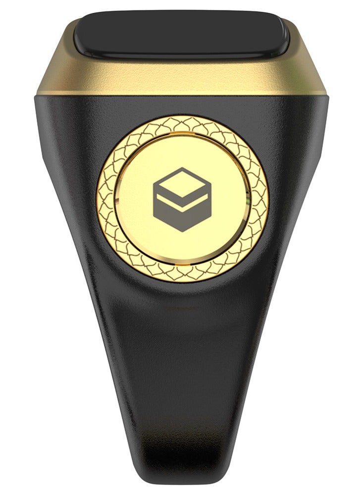 Smart Tasbih Zikr Ring - Muslim Prayer Reminder - OLED Display - Tasbih Counter - Wearable Technology - Waterproof - Black - Image 1