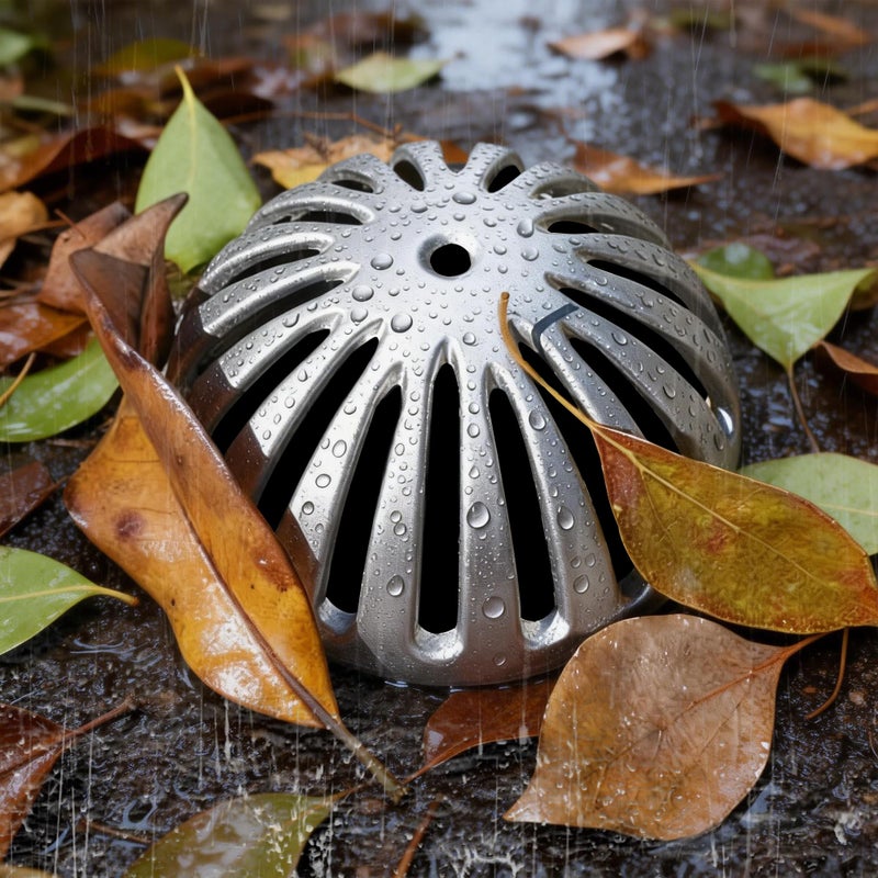 Leyso Heavy Duty Aluminum Drain Cover, Sink Drain Cover, Floor Drain Cover, Dome Strainer for Compartment Sink, Kitchen, Outdoor, Garden, Restaurant 5-1/2" W x 2-1/4"H (1 PCS) - Image 5