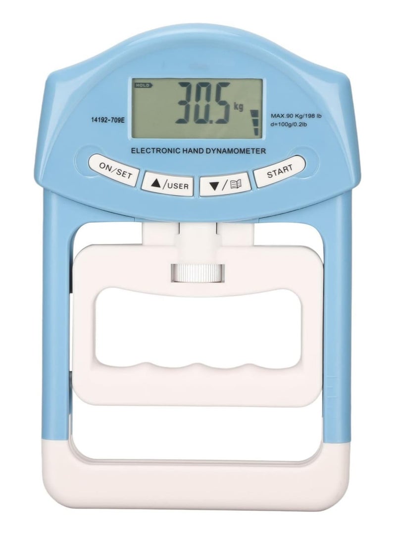 SOLARAE Digital Hand Dynamometer, Grip Strength Measurement Electronic Hand Strengtheners 198 Lbs with 19 Sets of Individual Records, Gripping Strengthener For Athletes, Home, Car, Clinic - Image 1