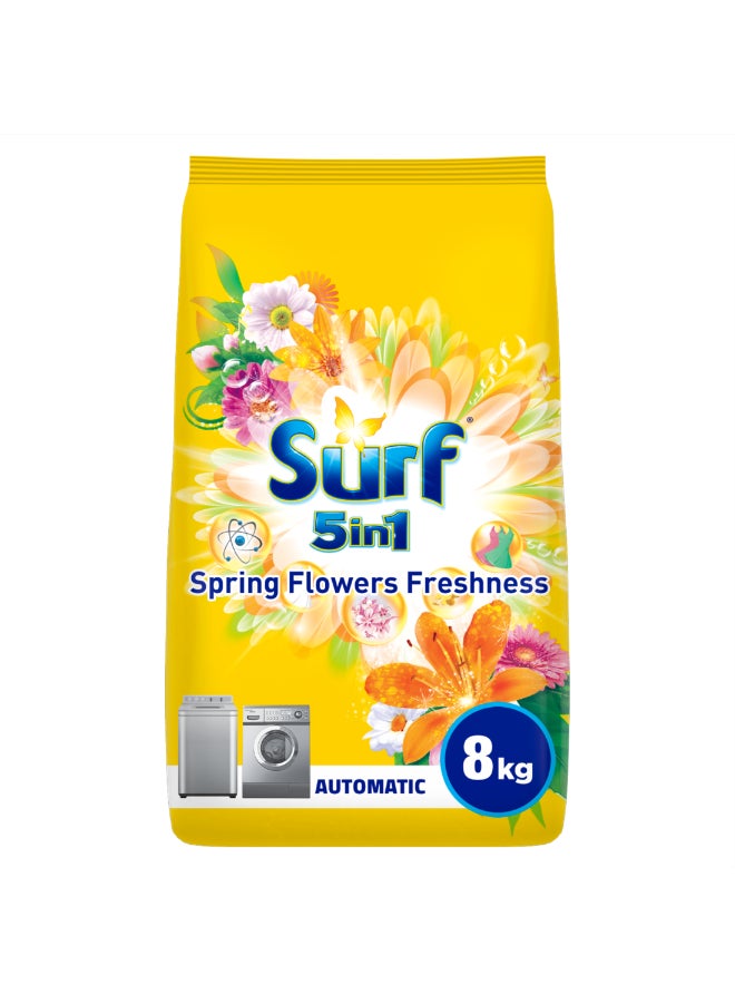 Surf Fabric Solution Wash Washing Powder, Spring Flowers Freshness, 8 KG - Image 1