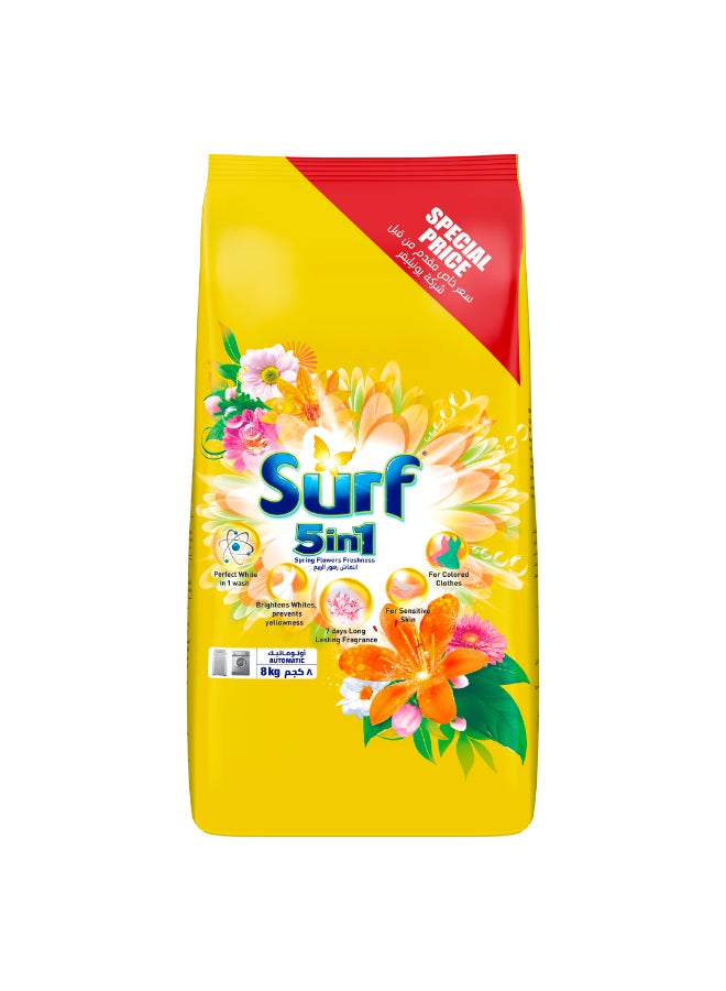 Surf Fabric Solution Wash Washing Powder, Spring Flowers Freshness, 8 KG - Image 2