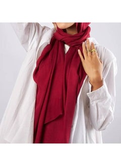 ماركة غير محددة شال حجاب مودال عصري مقاس 200x55 سم لون نبيتي  - Image 1