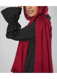 ماركة غير محددة شال حجاب مودال عصري مقاس 200x55 سم لون نبيتي  - Image 3