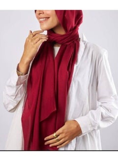 ماركة غير محددة شال حجاب مودال عصري مقاس 200x55 سم لون نبيتي  - Image 4