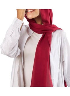 ماركة غير محددة شال حجاب مودال عصري مقاس 200x55 سم لون نبيتي  - Image 2