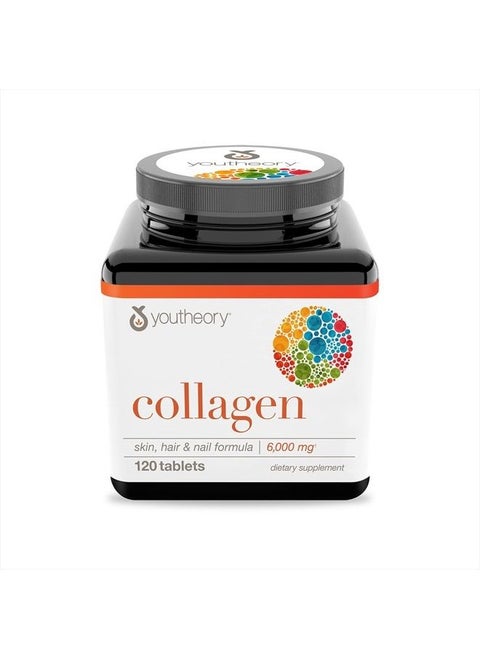 Collagen with Vitamin C, Advanced Hydrolyzed Formula for Optimal Absorption, Skin, Hair, Nails and Joint Support, 120 Supplements