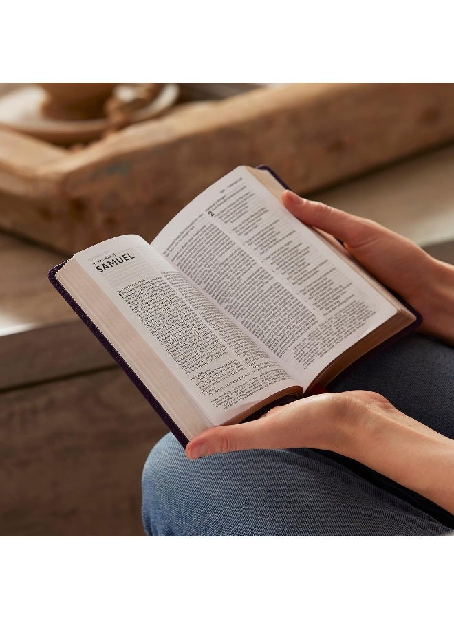 NKJV, Compact Paragraph-Style Reference Bible, Softcover, Purple, Red Letter, Comfort Print: Holy Bible, New King James Version - Image 1