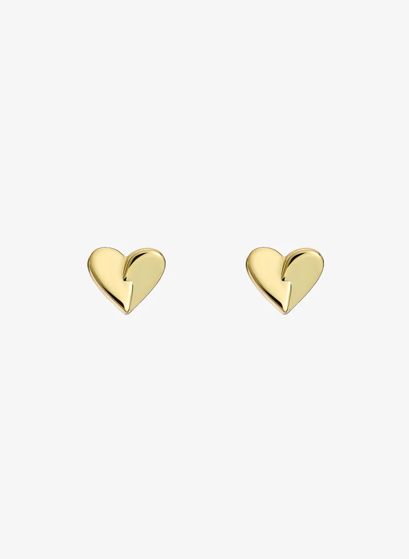 Alyssa Abstract Heart Stud Earrings