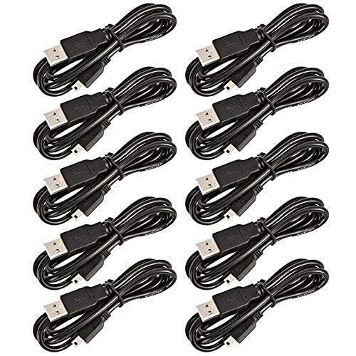 GAMENOPHOBIA PS3 Controller Charging Cable, 5.4ft USB to Mini USB Charger Cable for PlayStation PS3/PS3 Slim Controller - Black - Image 4