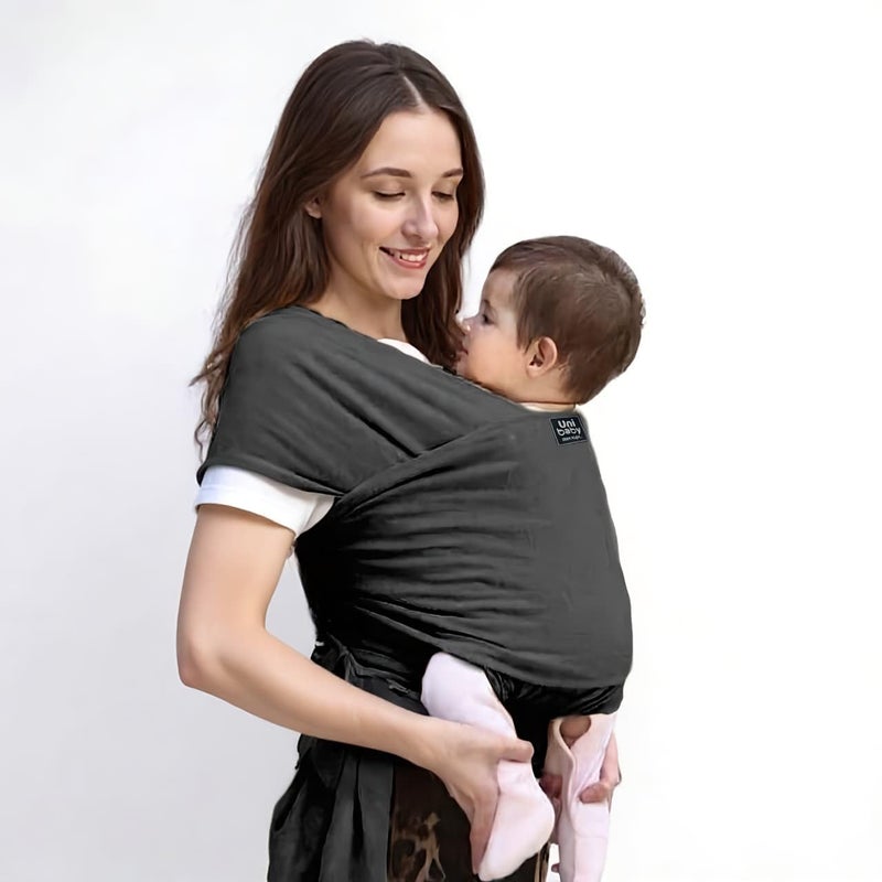 Wrap Newborn Baby Carrier BY HAPPY KIDDO (dark grey)