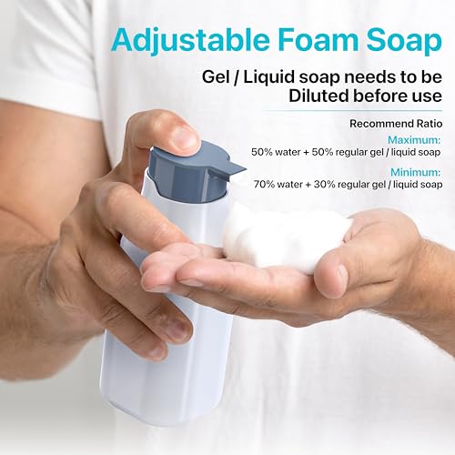 YAN & HIN Toothbrush Holders for bathrooms, Tooth Brush Holder, Soap Dispenser with Toothpaste and Toothbrush Organizers, 2 in 1 Bathroom Countertop Organizer Set - Image 3