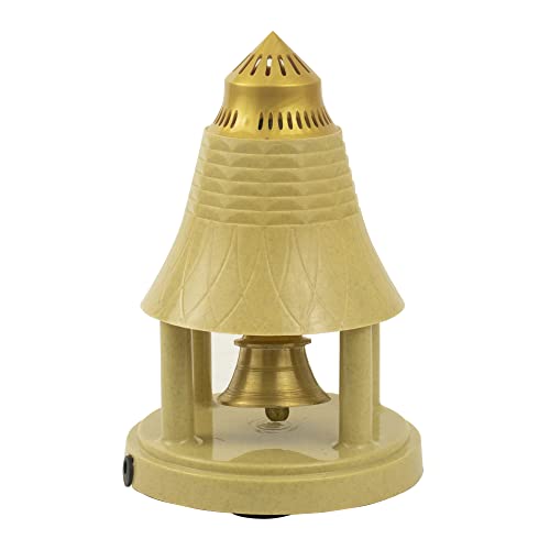 Spillbox Brass Automatic Pooja Bell for Pooja,puja Electric Puja Ghanti/Ghanta | Brass Pooja Bell - Continuous Rhythmic Sound - Image 1