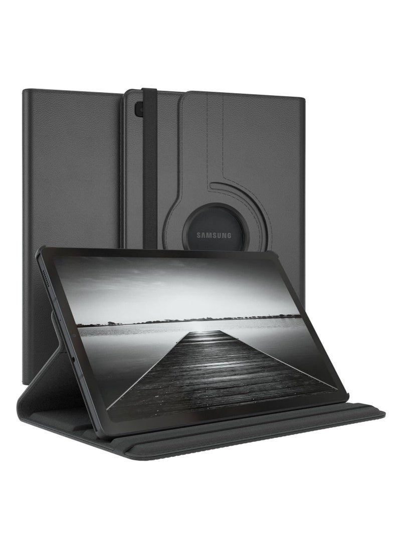 DUSALA 360 Degree Rotating Stand Auto Sleep Wake Folio Leather Smart Cover for Samsung Galaxy Tab S7 FE 12.4 -Inch (SM-T970) - Image 1