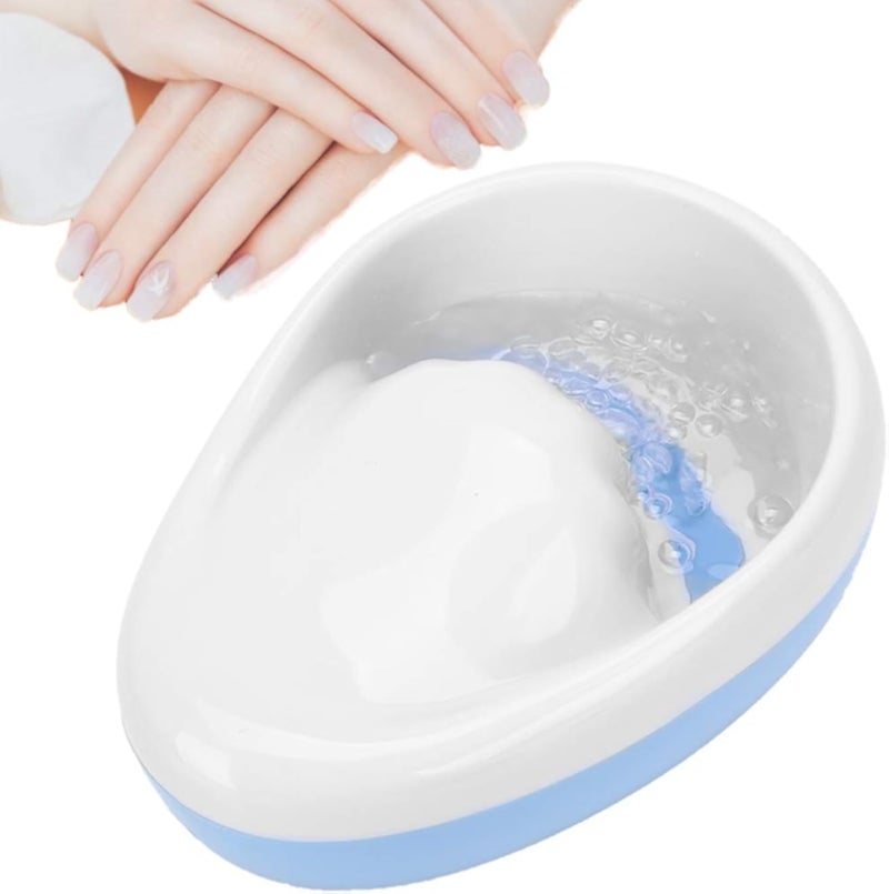 Eurobuy Electric Nail Soaking Bowl, Nail Polish Remover Bowl Vibrating Nail Bowl Soak Off Hand SPA DIY Nail Art Manicure Tools for Dead Skin Softening and Beauty Both Hands Care