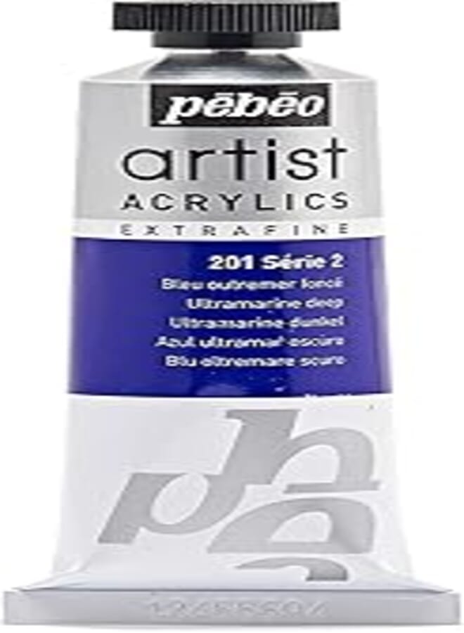 Pebeo 37 ml Artist Acrylics, Deep Ultramarine Blue