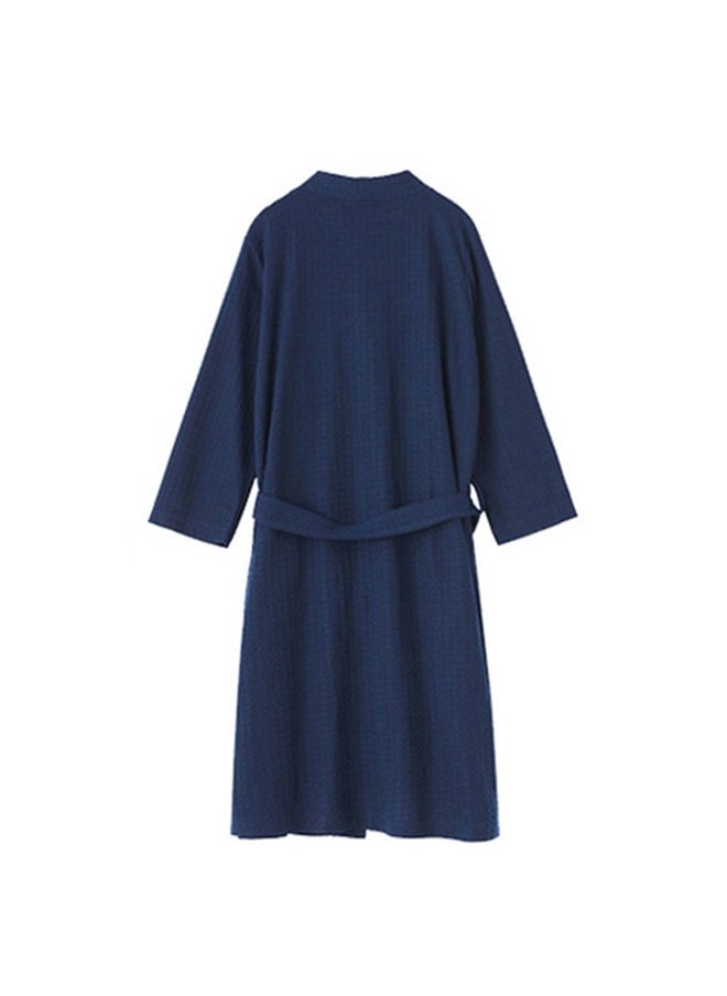 Men Bathrobe Waffle Weave Lightweight Kimono Spa Bathrobe for Men, Size：M/L/XL（Navy Blue） - pzsku/Z4EDE591D2EB233A04956Z/45/_/1716523275/eb987621-37a5-4a82-b0a3-c73d85062bb2