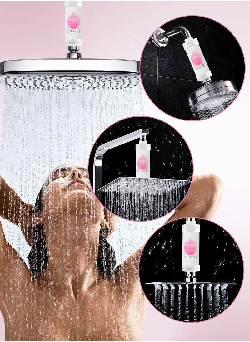 HomarKet - Shower Head Filter - Vitamin C Shower Infuser , Hard Water Softener, Chlorine & Fluoride Shower Filter, Water Purifying Filtered Shower Head with Beads, Helps Dry Skin & Hair Loss (Cherry Blossoms) GC4123Z - Image 1